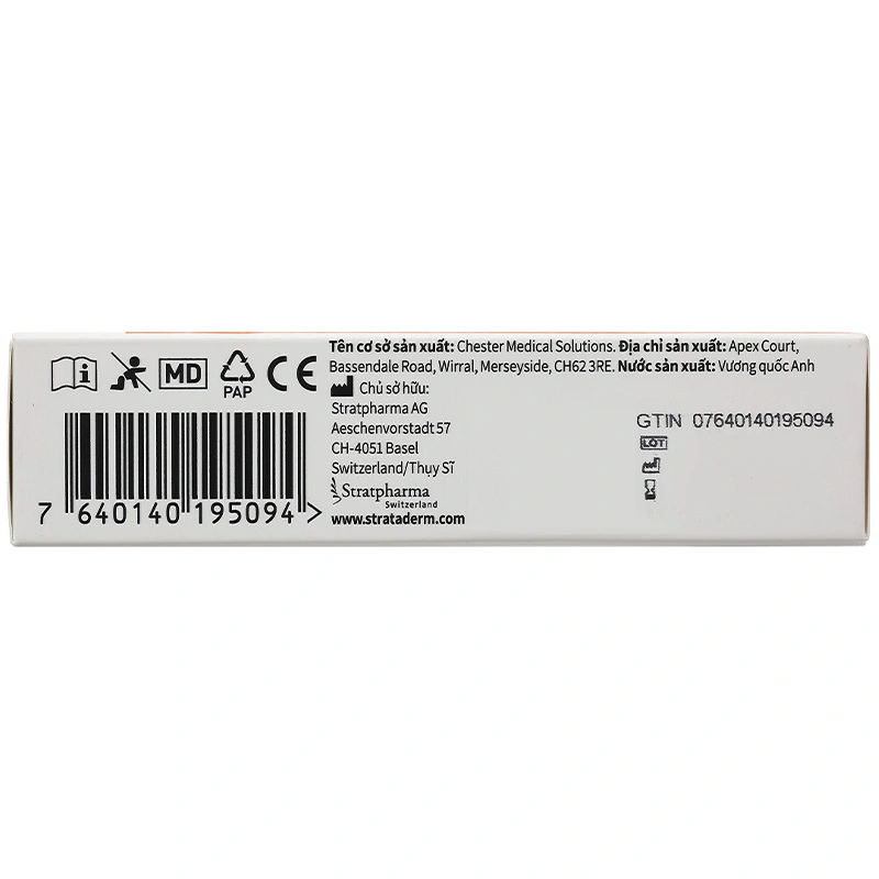 Gel Strataderm hỗ trợ giảm sẹo lồi, sẹo xấu, sẹo lâu năm tuýp 5g - 7
